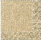 Entertaining with Caspari Dinner Napkin, Moire Gold, 20-Pack