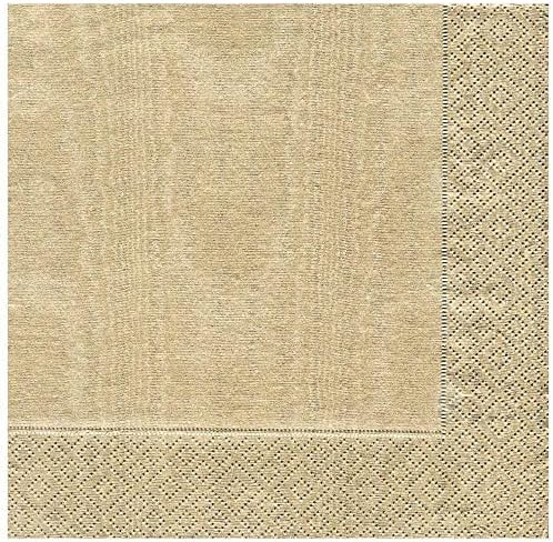 Entertaining with Caspari Dinner Napkin, Moire Gold, 20-Pack
