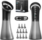 Upgraded Ear Wax Removal Kit, Electric Ear Wax Removal Tool for Tinnitus Relief, Safe & Gentle Ear Cleaner with Ear Irrigation Flushing System, Ipx7 Earwax Removal for Adults