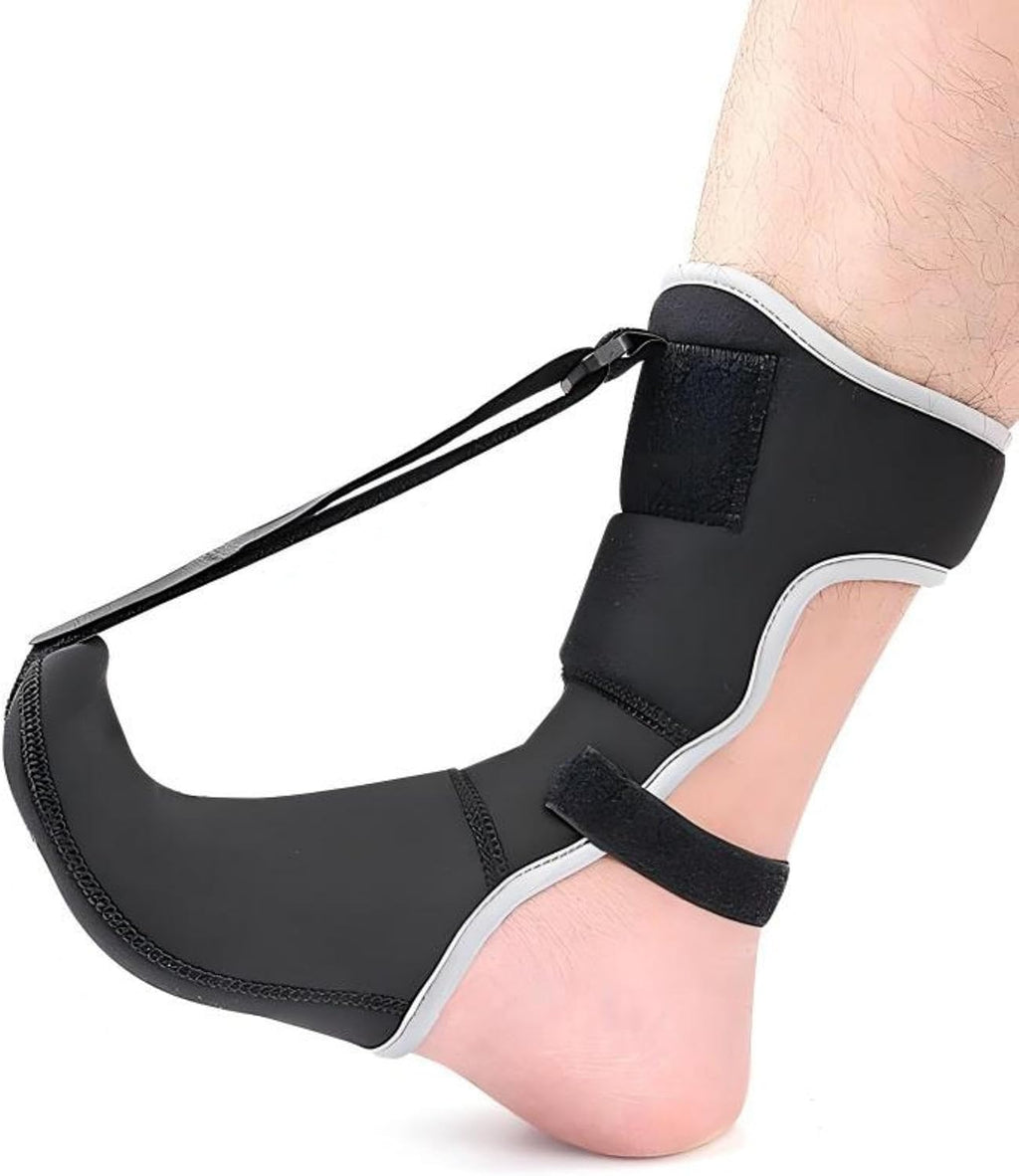Plantar Fasciitis Night Splint for Women Men, Adjustable Day Night Foot Brace Sock for Sleeping, Achilles Tendonitis & Foot Drop Support, Soft Stretch for Plantar Fascia Heel Pain Relief