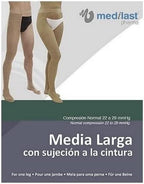 MEDIALAST Half Right, Up to Waist C. Normal M Pantyhose, Black, Women