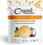 Organic Traditions Superfood Turmeric Latte Instant Golden Milk Powder (Mylk) Caffeine Free Latte Blend Turmeric Powder Organic, 100g/5.3oz Bag