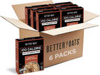 Better Oats 100 Calorie Maple & Brown Sugar Oatmeal Packets, Whole Grain with Flax Seeds and Rolled Grains, Cooks in 90 Seconds, Box of 10 Pouches (Pack of 6)