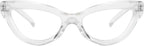 Eyekepper Cat-eye Style Reading Glasses for Women Chic Readers - Transparent +0.75