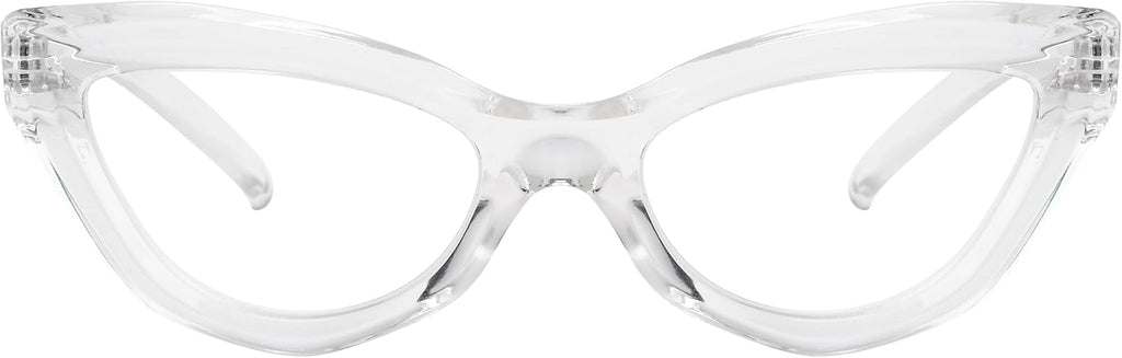 Eyekepper Cat-eye Style Reading Glasses for Women Chic Readers - Transparent +2.50