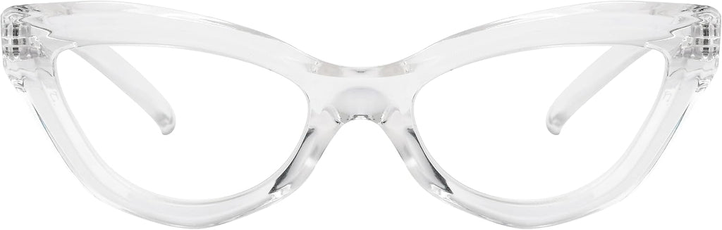 Eyekepper Cat-eye Style Reading Glasses for Women Chic Readers - Transparent +2.75