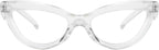 Eyekepper Cat-eye Style Reading Glasses for Women Chic Readers - Transparent +2.75