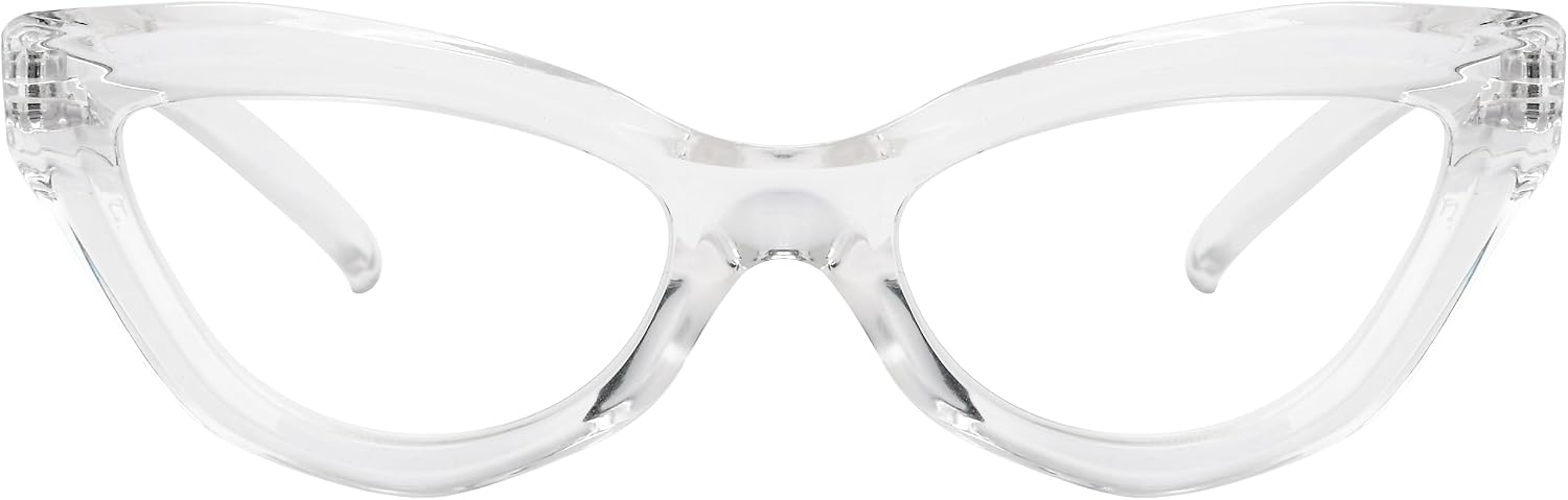 Eyekepper Cat-eye Style Reading Glasses for Women Chic Readers - Transparent +2.75
