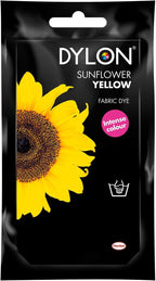 Dylon Hand Dye, Fabric Dye Sachet for Clothes & Soft Furnishings, 50g - Sunflower Yellow