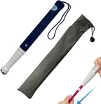 Telescopic Blind Cane - 7,8,9 Sections Titanium Alloy Folding Walking Cane for The Blind or Visually Impaired,Lnclude Nylon Bag + Optional Crutch tip