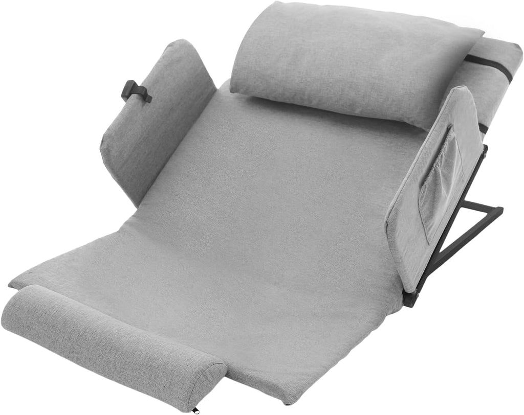 Electric Lifting Backrest, 350.53 Lbs Capacity Auxiliary Backrest, Lifting Adjustable Bed Back Rest with Supporting Legs for The Elderly Disabled Patients