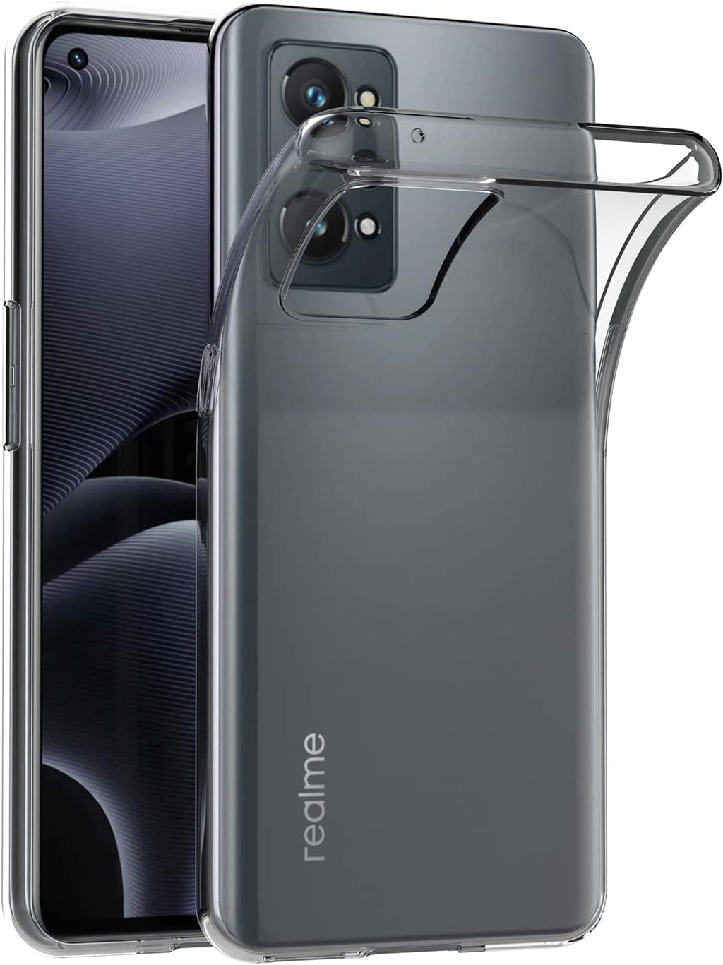 MaiJin Case for Oppo Realme GT2 / Realme GT Neo 2 (6.62 inch) Soft TPU Rubber Gel Bumper Transparent Back Cover