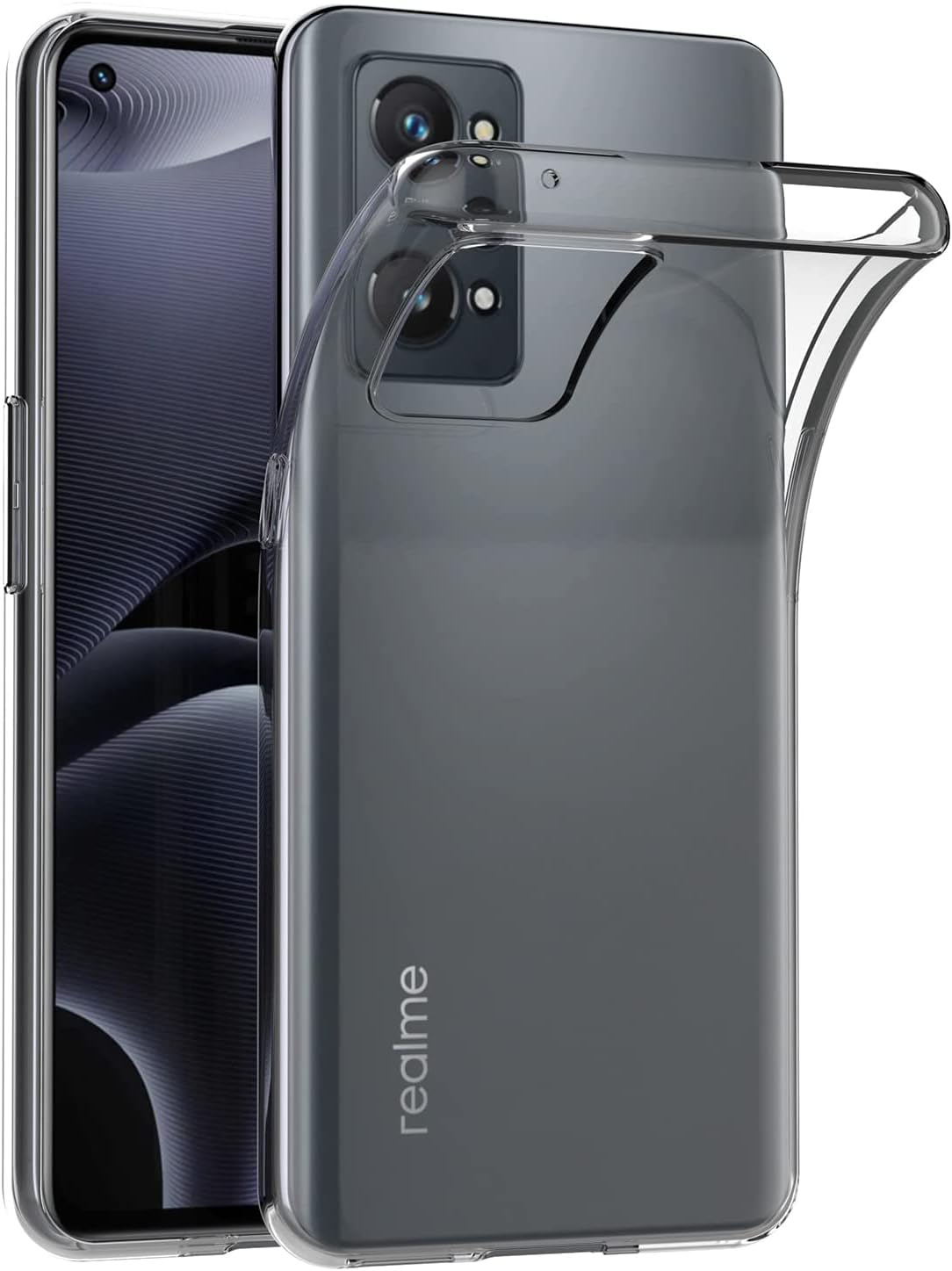 MaiJin Case for Oppo Realme GT2 / Realme GT Neo 2 (6.62 inch) Soft TPU Rubber Gel Bumper Transparent Back Cover