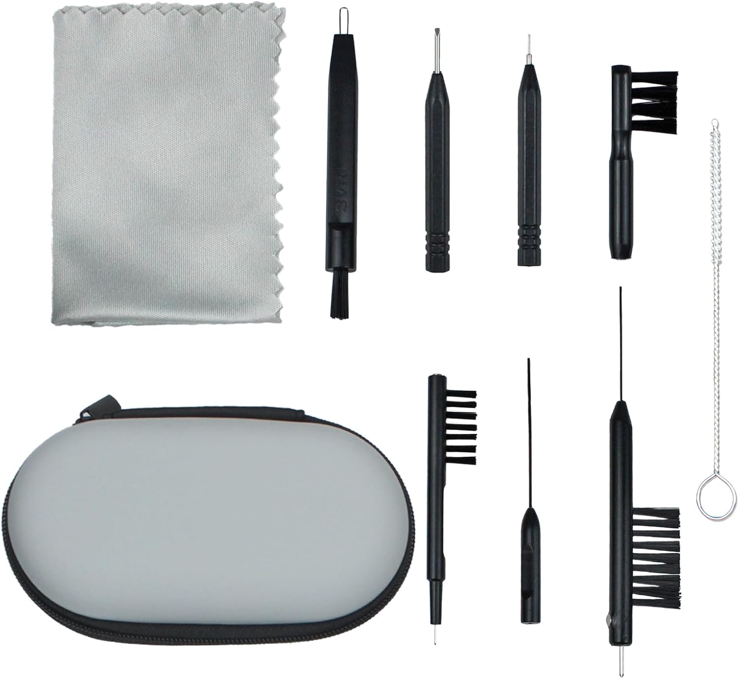 10 PCS Hearing Aid Cleaning Kits Hearing Amplifier Brush Tools Earbuds Headphones Airpods Cleaner Brush Kits with Case