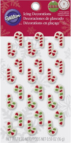 Wilton Mini Candy Cane Edible Cupcake Toppers