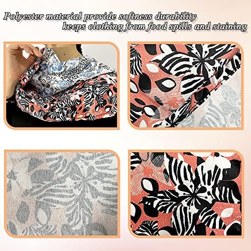 Adult Bib Dining Scarfs for Elderly Parkinson Disabled Handicapped, Mealtime Clothing Protector