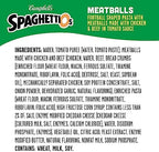 SpaghettiOs Football Shaped Canned Pasta with Meatballs, 15.6 oz Can (Pack of 5)