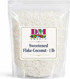 Sweetened Flake Coconut - 1 lb Bulk Bag of a Premium Baking Ingredient. Fresh Shredded Gourmet Dessert Topping