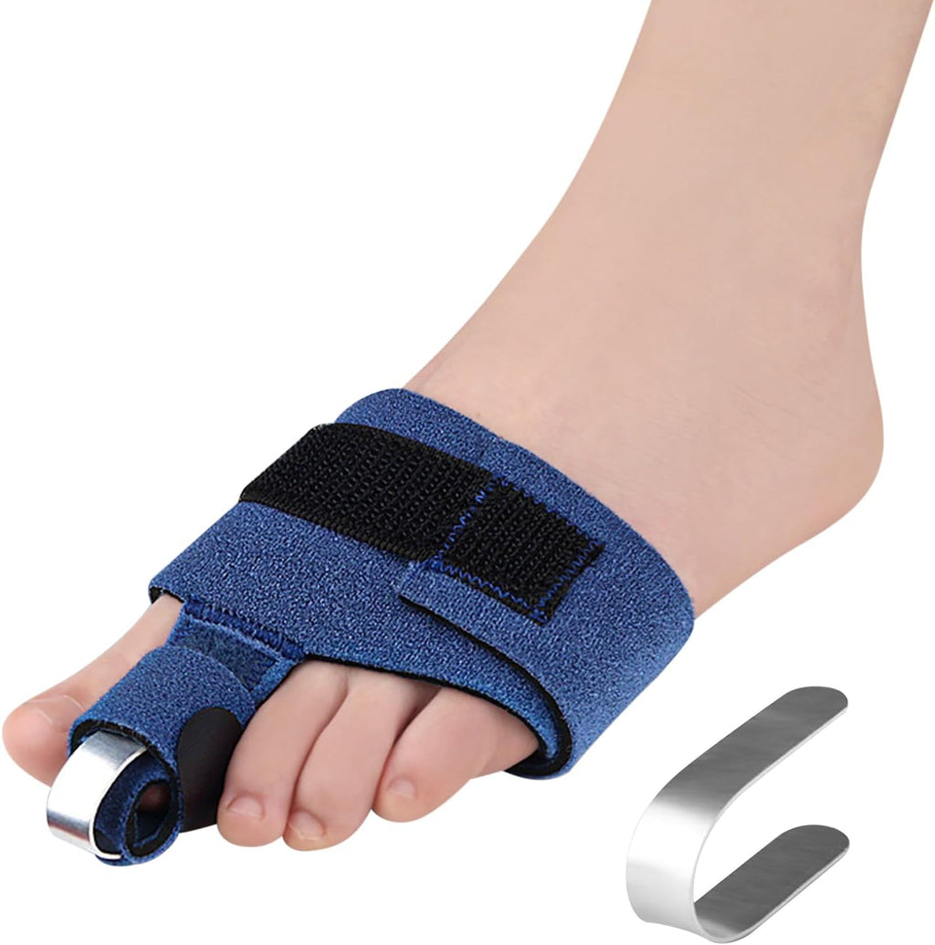 Toe Splints for Straightening Hammertoes Toe Brace Toe Straightener Toe Straps for Women Men Broken Toe Curled Toes Pain and Support 2Pcs
