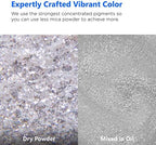 Rolio Premium White Mica Powder - Pearl White (100G / 3.5oz) - 1 Jar of White Pigment Powder for Epoxy Resin, Dye, Soap Making, Nail Polish, Paint, Candle Making, Bath Bombs, Slime