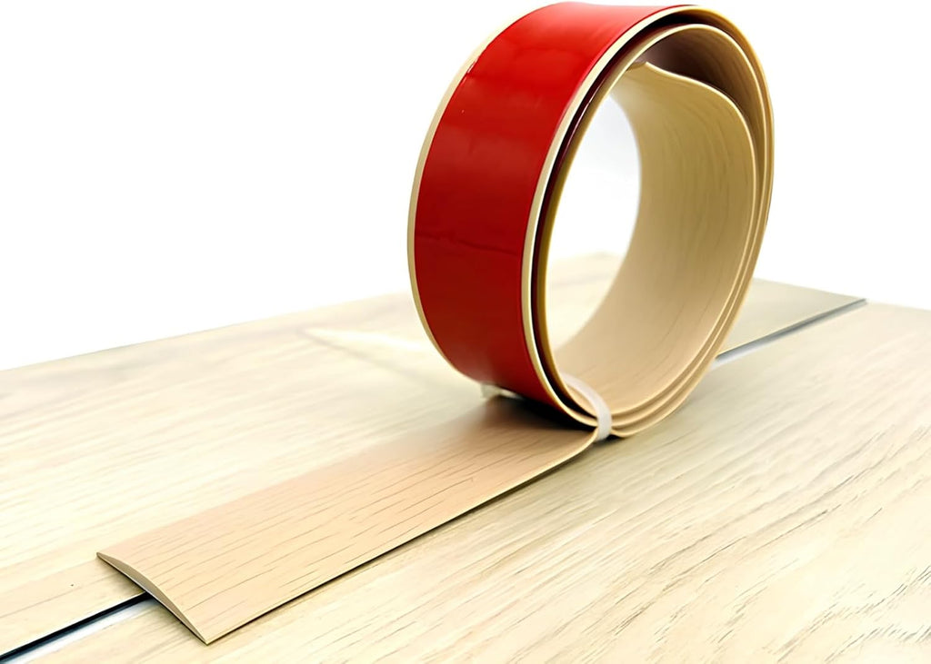 Self Adhesive Floor Transition Strip,Non-Slip Waterproof Laminate Floor Cover Trim Strips for Joining Tile Gaps, Carpet, Threshold(Natural,5cmx1.0m)