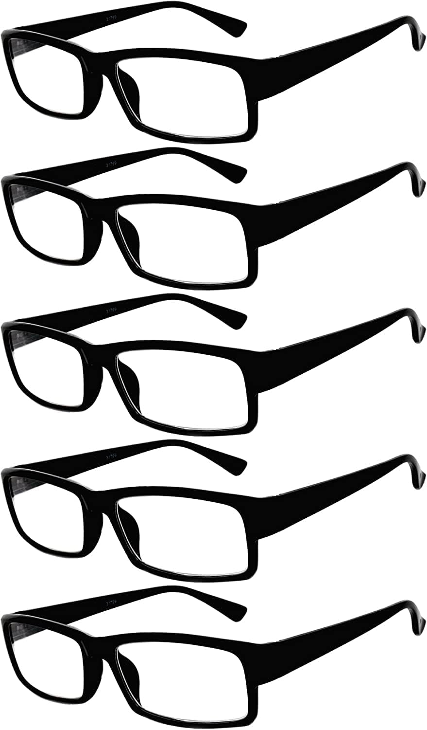 OWL 5 Pack of Reading Glasses Elegant Mens Womens Readers Designer