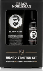 Percy Nobleman Beard Starter Kit, A Beard Grooming Kit Containing Beard Oil and Wash, 30ml / 75ml