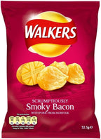 Walkers Crisps - Smoky Bacon (32.5g) - Pack of 2