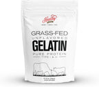 Hearthy Foods Beef Gelatin Powder Unflavored Gelatin Powder for Women and Men | Keto and Paleo Friendly Pure Protein Type 1 & 3, Grass-Fed Halal Certified, Non-GMO, Kosher Gelatin | 16 oz. 454g