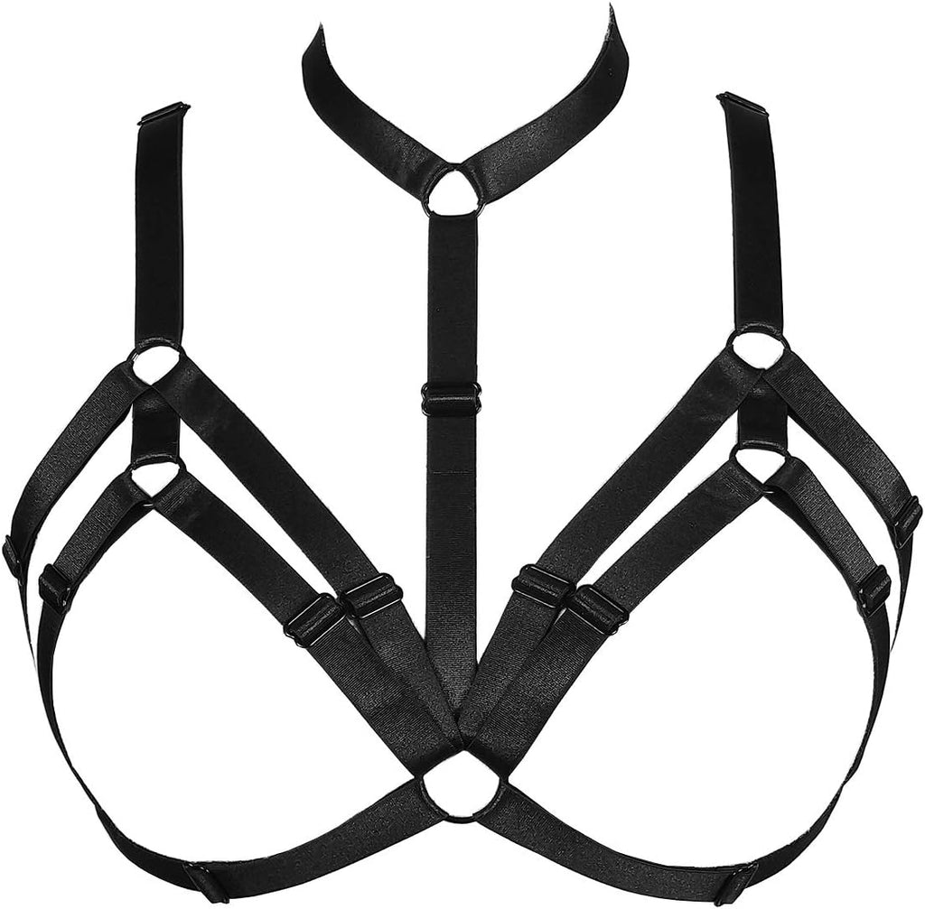 Punk Harness Bra, Gothic Clothes for Women and Girls