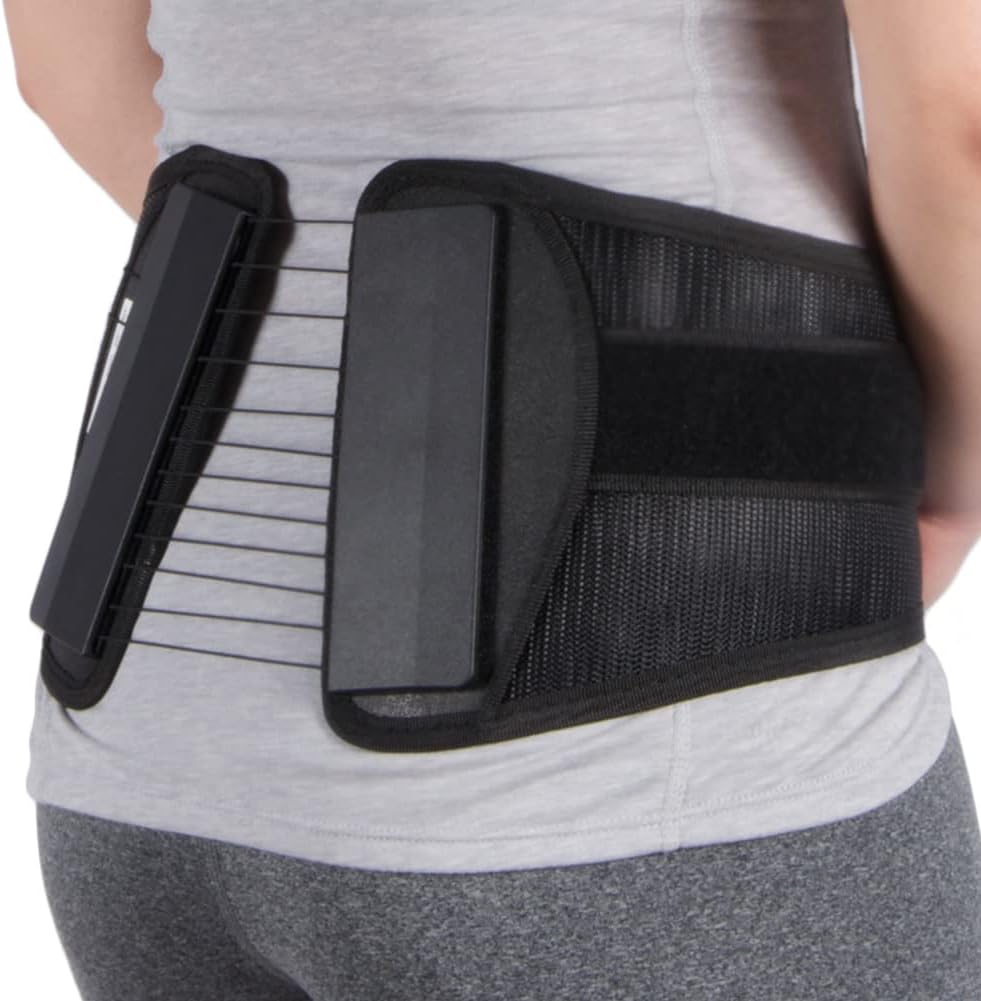 Ottobock The S.P.I.N.E. Adjustable Lower Back Brace with Pulley System - Lumbar Back Support Belt for Men and Women - Compression to Relieve Lower Back Pain & Spine Pressure, Large