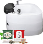 Pedicure Foot Spa,Acrylic Massage Footbath,Portable Bathtub Pedicure Bowl,Foot spa with Heat and Massage and Colorful Lamp Jets,with Automatic Drain Pump,Large Size Soak Tub Bath A