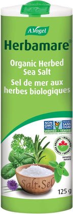 A.Vogel Herbamare Original - Herbed Sea Salt Infused with Fresh Organic Herbs and Vegetables - 1/3 Less Salt - Non-GMO Project Certified - MSG and Gluten Free - Vegetarian and Vegan - 125 G