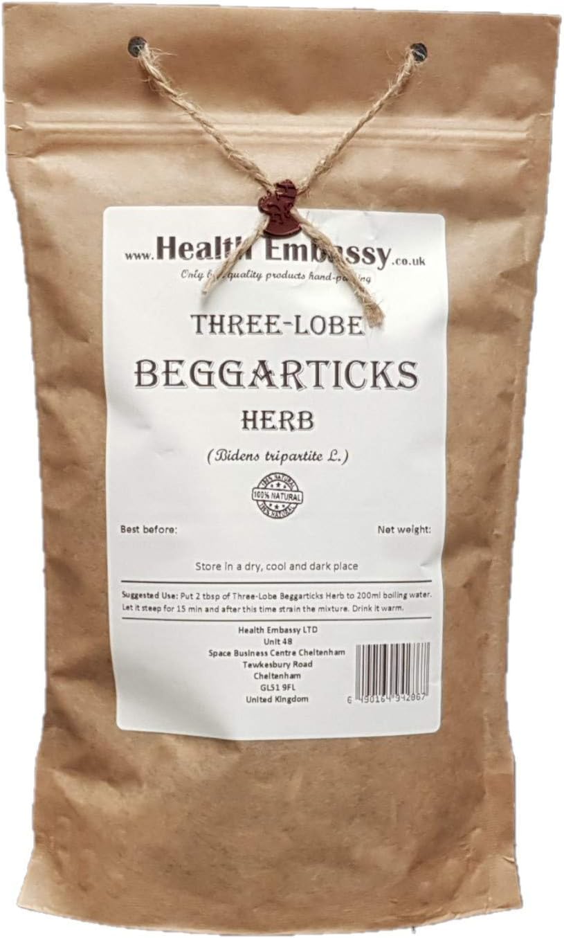 Health Embassy Three-Lobe Beggarticks Herb | Bidens Tripartita L | Herbal Tea (50g)