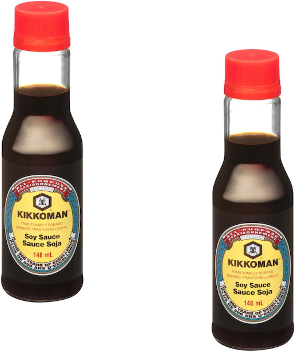Soy Sauce - Pack of 2 - Traditionally Brewed - Kikkoman Soy Sauce - Perfect for a Variety of Uses -Stay Stocked with a 2 Pack - Delicious Add to Everyday Meals
