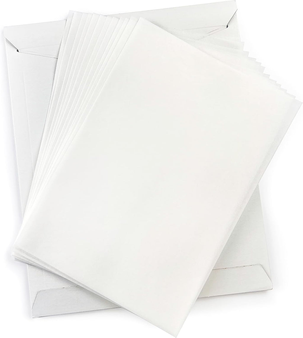 Wafer Paper Flexible Edible Printer Sheets 12 Pack 0.4mm White Letter Size 8.5" x 11" Cake Topper Decoration Burn Away by MeganJDesigns