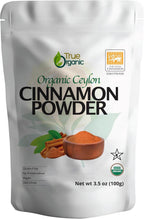 True Organic Ceylon Cinnamon Powder, Organic Ground Cinnamon, 3.5 ounces, USDA Organic & Kosher Certified, Non-GMO, Fresh, Pure Ceylon Premium Quality
