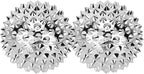 Ymiko Massage Balls,1 Pair Magnetic Massage Ball Hand Massage Acupressure Ball Silver