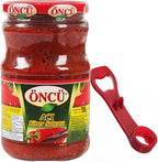 Oncu Turkish Hot Pepper Paste 700g - Spicy & Authentic Flavor with Multi-Purpose Tool Jar Opener
