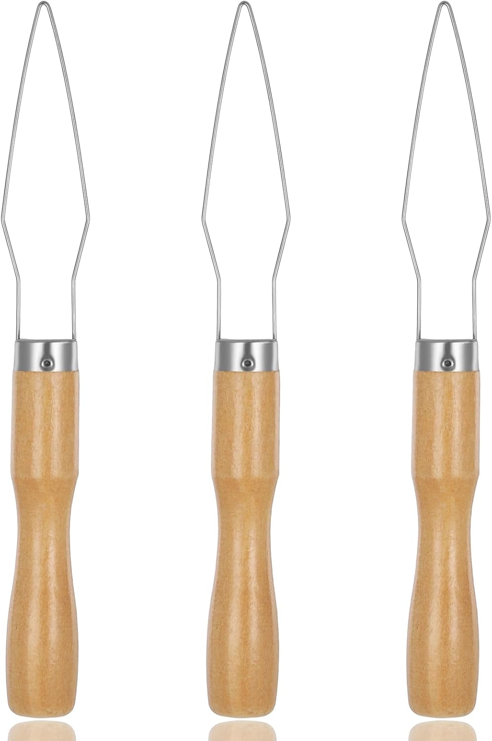 3Pcs Easy Button Hook Comfort Wide Grip Button Assist Device Buttons Helper Tool with Easy-Grip Wooden Handle Buttons Hook Assist Device for Limited Dexterity Caused