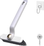 Multi-Function Rotating Crevice Cleaning Brush, 360-Degree Rotating Crevice Household Cleaning Brushes, No Dead Corners Hard Bristle Crevice Gap Brush Tool for Bathroom Household Kitchen (White)
