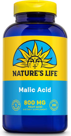 Nature's Life Malic Acid 800 mg | Chelating Agent May Help Support Energy & Muscle Comfort | No Gluten, Non-GMO | 250 Count