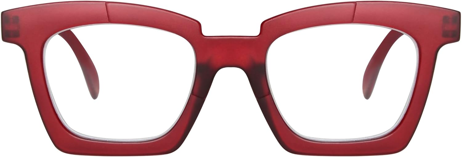 Eyekepper Reading Glasses Women Stylish Eyeglasses Readers - Red +2.25