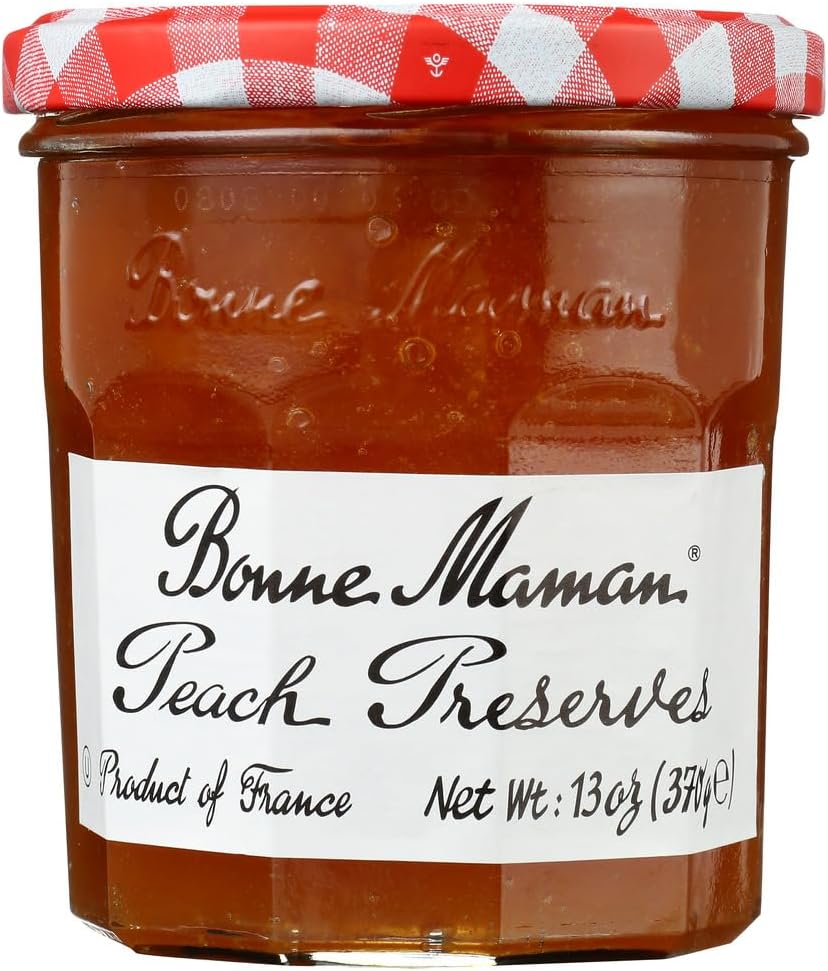 Bonne Maman Peach Preserves, 13-Ounce Jars (Pack of 6)