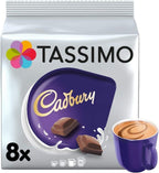 TASSIMO Cadbury Hot Chocolate Drink 16 Discs, 8 Servings (Pack of 5, Total 80 Discs/pods, 40 Serving