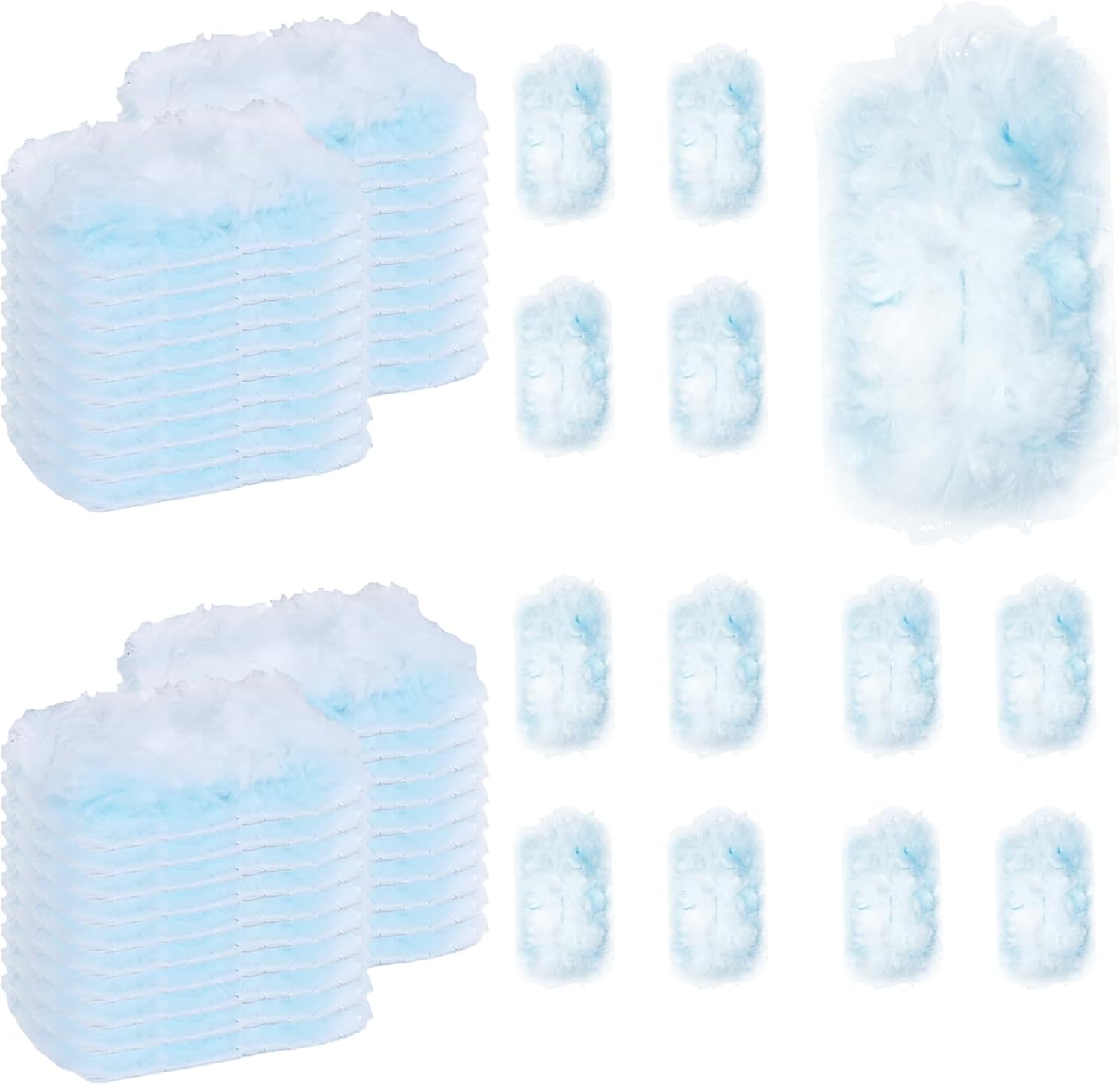 40Pcs Disposable Duster Refills, Electrostatic Fluffy for Cleaning Replacement Refills Bulk for Home Office Ceiling Surface Corner Dusting