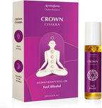 Crown Chakra Essential Oil Roll-On Blend by Aromafume | 10ml/0.33 fl oz | Sahasrara | Aromatherapy Oils for Chakra Balance | Lavender & Jasmine Extracts | Chakra Incense for Meditation, Yoga, Reiki