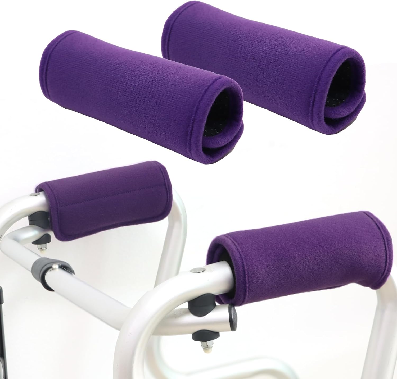 2 Pack Walker Handle Cushions Walker Grip Covers Pads Walker Padded Hand Grip Covers for Rolling Wheelchair Walker Elderly Grippers Rollator Handle