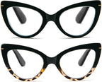 MMOWW Cat Eye Reading Glasses Fashion Cute Reader for Women