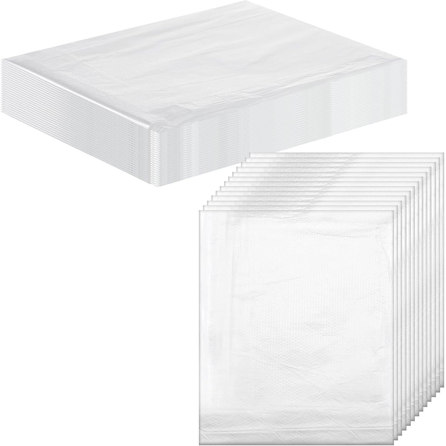 100 Packs Plastic Sheeting for Body Wrap 90 X 47 Inch Disposable Pe Sauna Blanket Bag Liner Clear Plastic Body Wrap for Home Bathtub Beauty Salon Spa Therapy Accessories